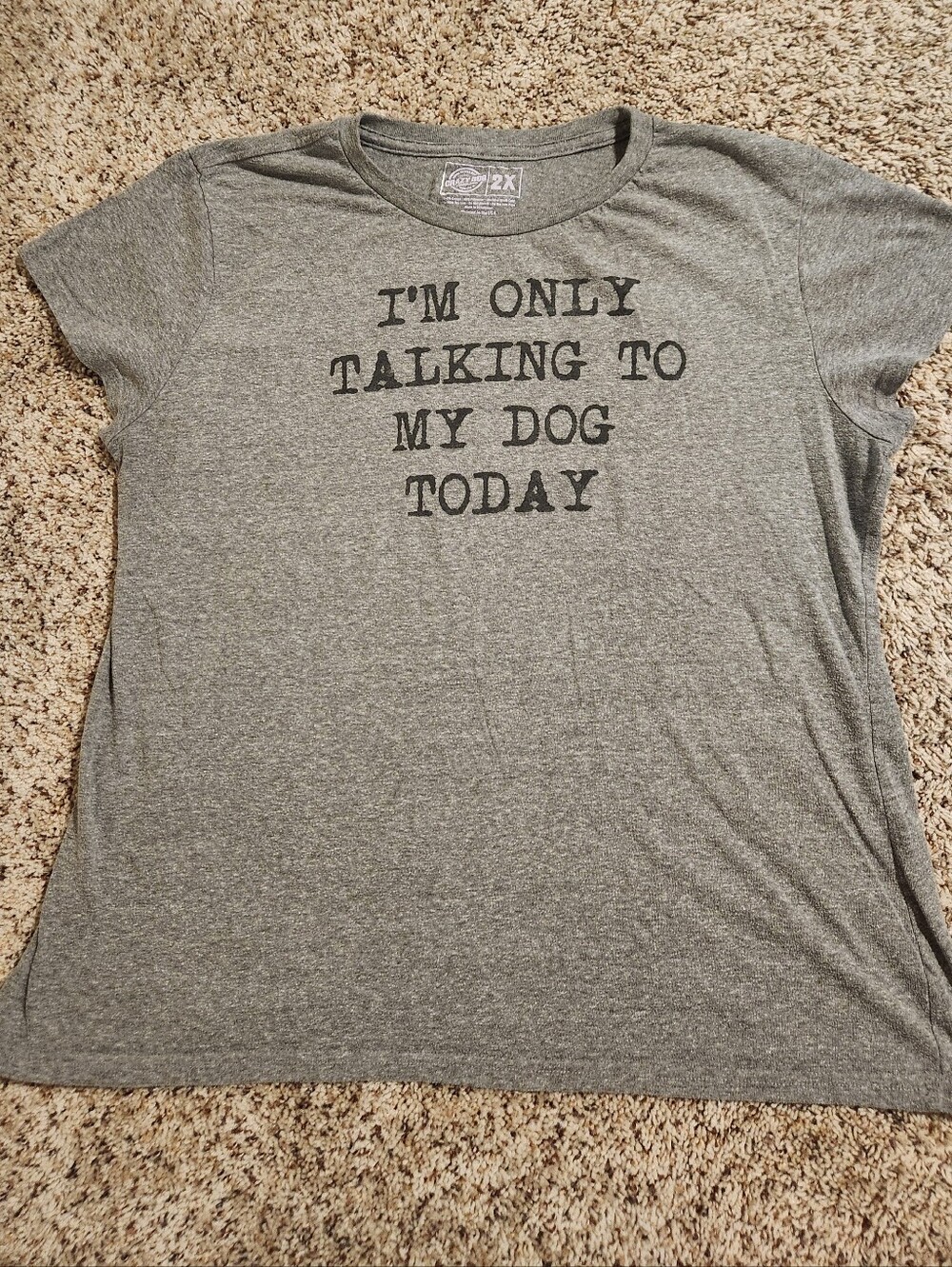 Gray Dog Mom Tee